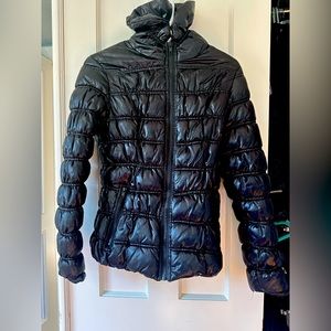 Moncler Dupe!! Black Shiny Puffer